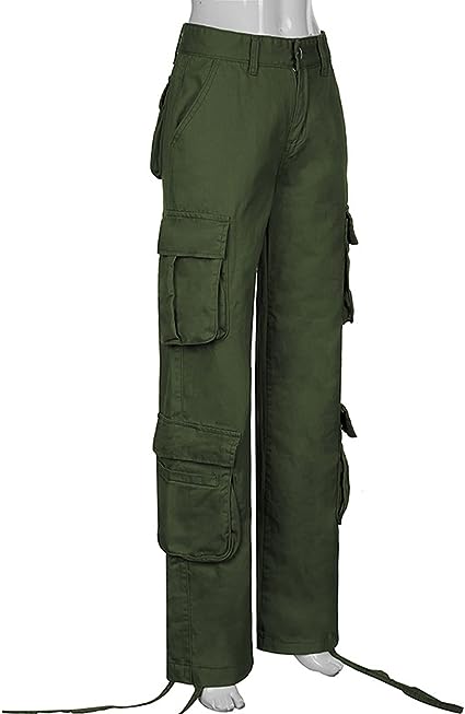 Woman's Cargo Solid Baggy Pants With loose straps - TWSignificant™