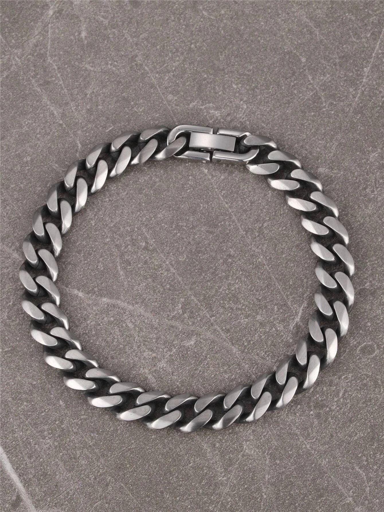 Stainless Sterling Silver Cuban link Bracelet - TWSignificant™