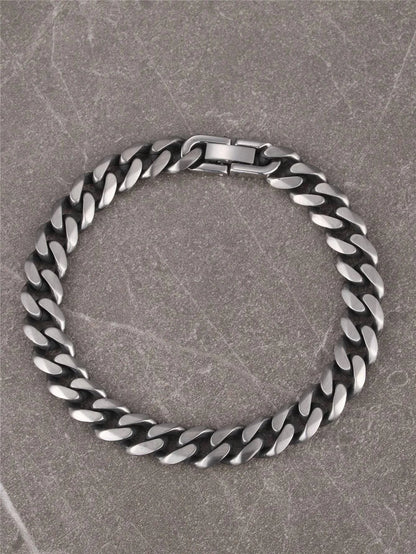 Stainless Sterling Silver Cuban link Bracelet - TWSignificant™
