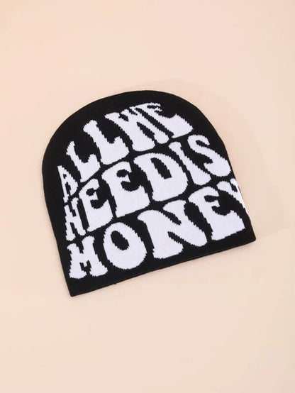 "All We Need is Money" Fashionable Streetwear Branded Beanies - TWSignificant™