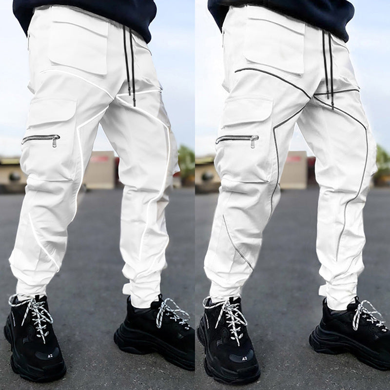 Mens Reflective Wholesale Cyber Y2K Cargo Pants - TWSignificant™