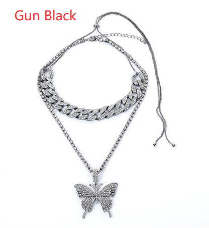 Women's Glistening Butterfly Charm Necklace Set - TWSignificant™