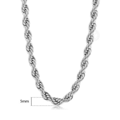 Twisted Rope Link Chain Stainless Steel - TWSignificant™