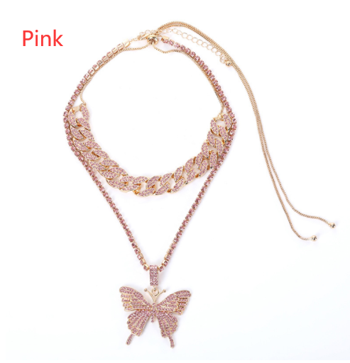 Women's Glistening Butterfly Charm Necklace Set - TWSignificant™
