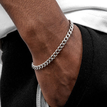 Stainless Sterling Silver Cuban link Bracelet - TWSignificant™