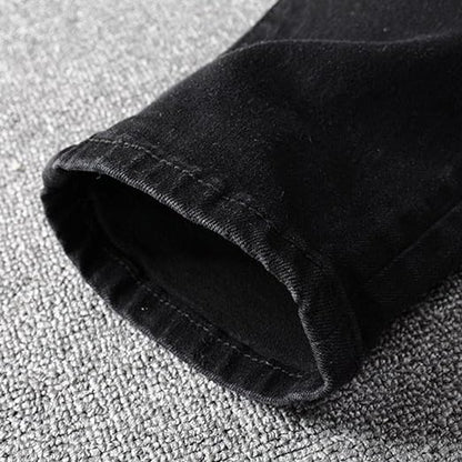 High Quality Black Bandanna Ripped Jeans - TWSignificant™