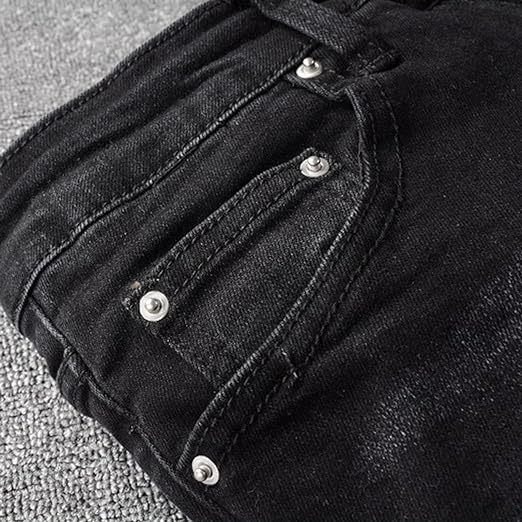 High Quality Black Bandanna Ripped Jeans - TWSignificant™