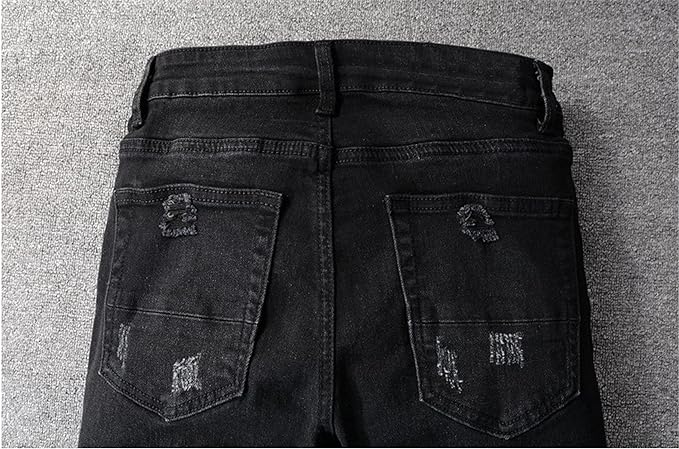 High Quality Black Bandanna Ripped Jeans - TWSignificant™