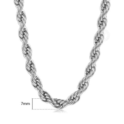 Twisted Rope Link Chain Stainless Steel - TWSignificant™