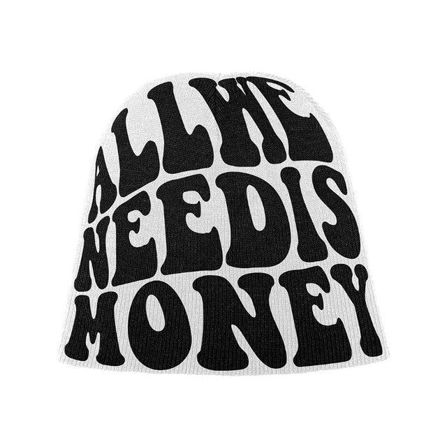 "All We Need is Money" Fashionable Streetwear Branded Beanies - TWSignificant™