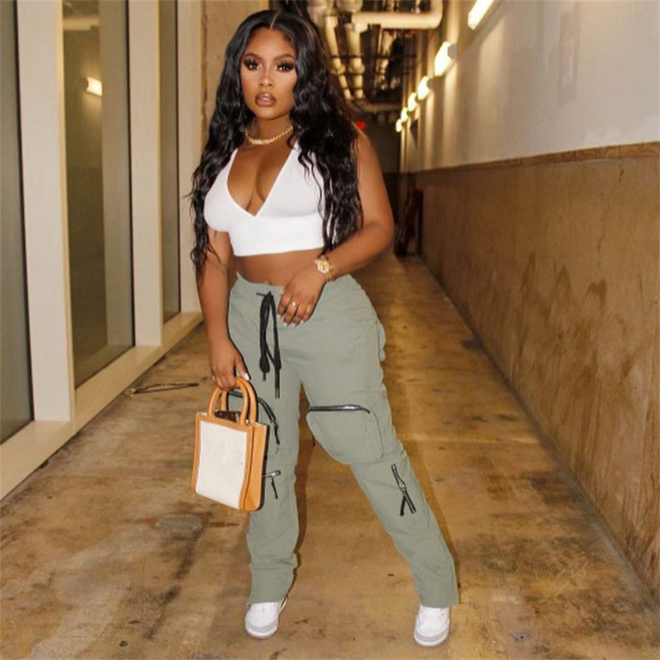 Women's Cargo Reflective Elastic Pants - TWSignificant™