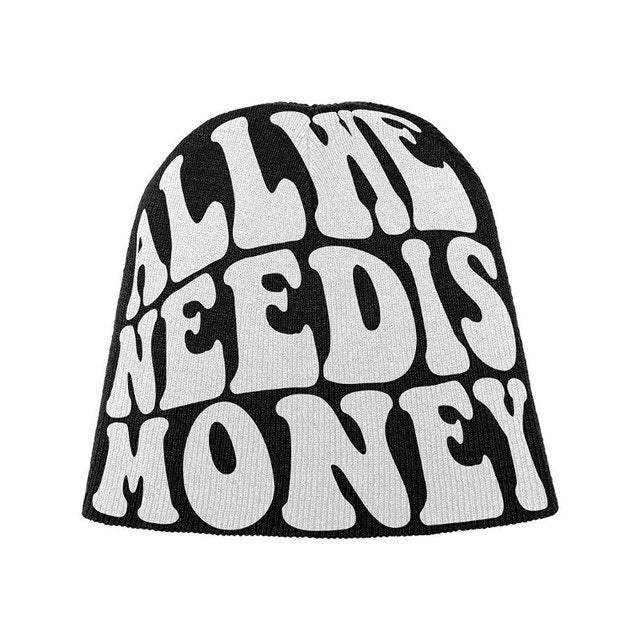 "All We Need is Money" Fashionable Streetwear Branded Beanies - TWSignificant™