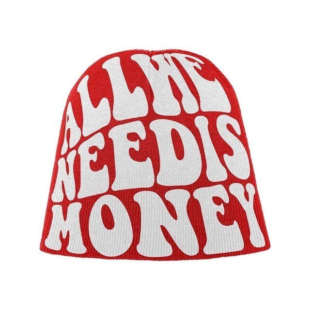 "All We Need is Money" Fashionable Streetwear Branded Beanies - TWSignificant™