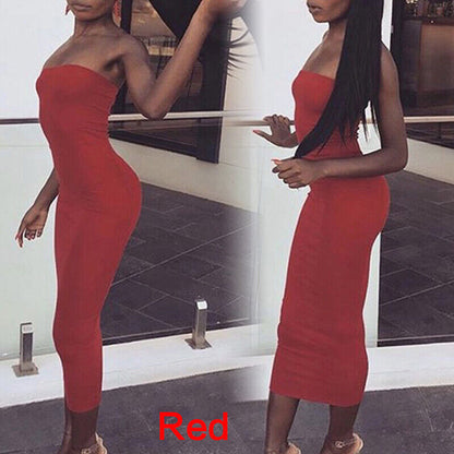 Strapless Long Elegant Female Dress - TWSignificant™