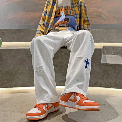 Retro Punk Pocket Loose cross Jeans - TWSignificant™