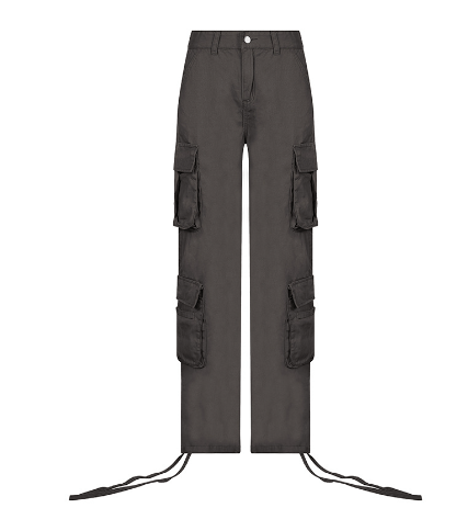 Woman's Cargo Solid Baggy Pants With loose straps - TWSignificant™