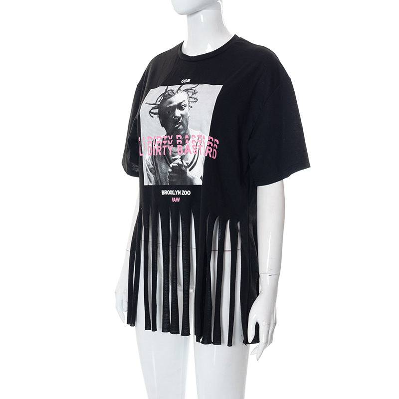 ODB Graphic Print Tassel Tee - TWSignificant™