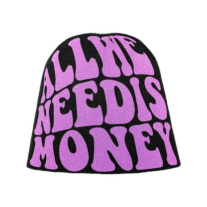 "All We Need is Money" Fashionable Streetwear Branded Beanies - TWSignificant™