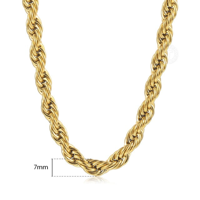Twisted Rope Link Chain Stainless Steel - TWSignificant™