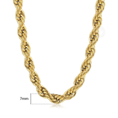 Twisted Rope Link Chain Stainless Steel - TWSignificant™
