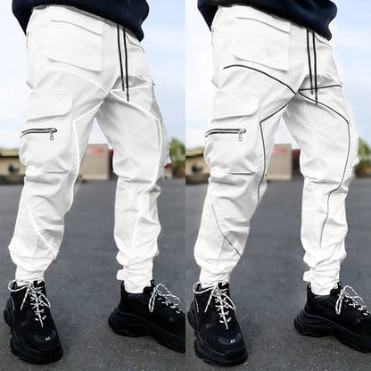 Mens Reflective Wholesale Cyber Y2K Cargo Pants - TWSignificant™