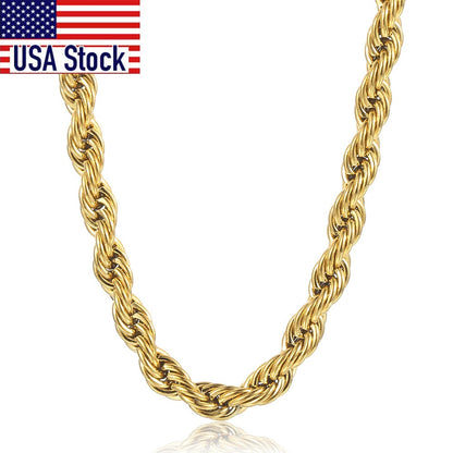 Twisted Rope Link Chain Stainless Steel - TWSignificant™