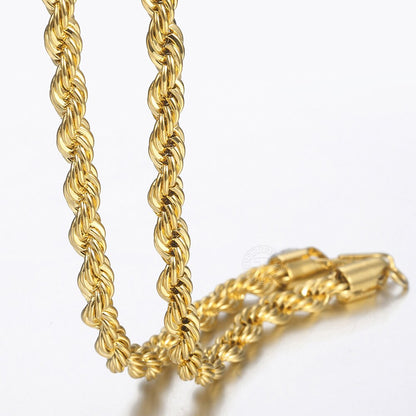 Twisted Rope Link Chain Stainless Steel - TWSignificant™