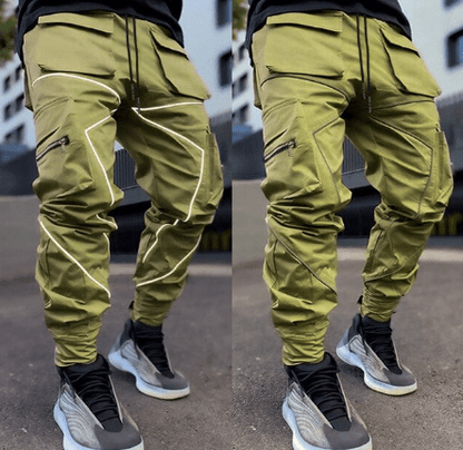 Mens Reflective Wholesale Cyber Y2K Cargo Pants - TWSignificant™