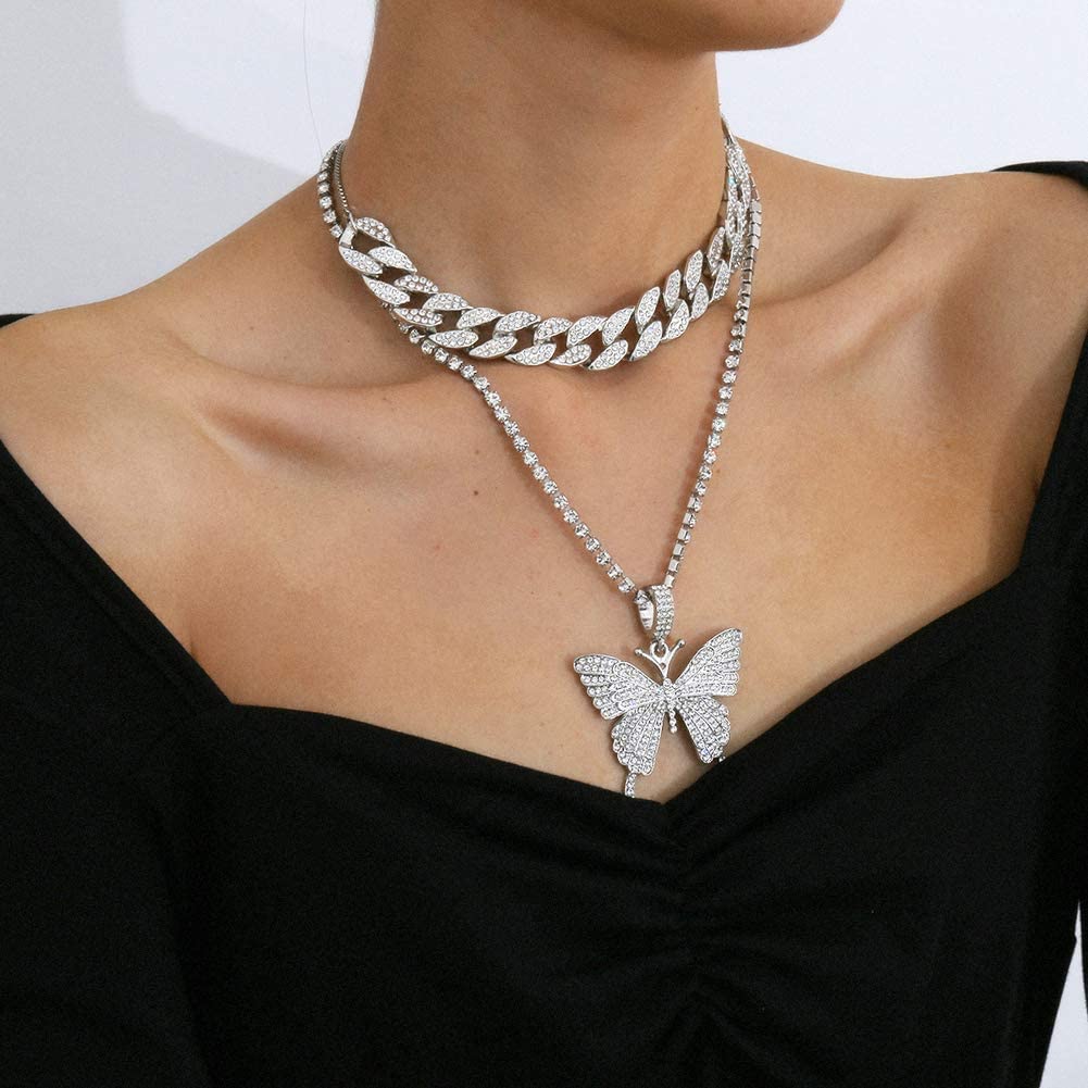 Women's Glistening Butterfly Charm Necklace Set - TWSignificant™