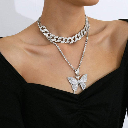 Women's Glistening Butterfly Charm Necklace Set - TWSignificant™