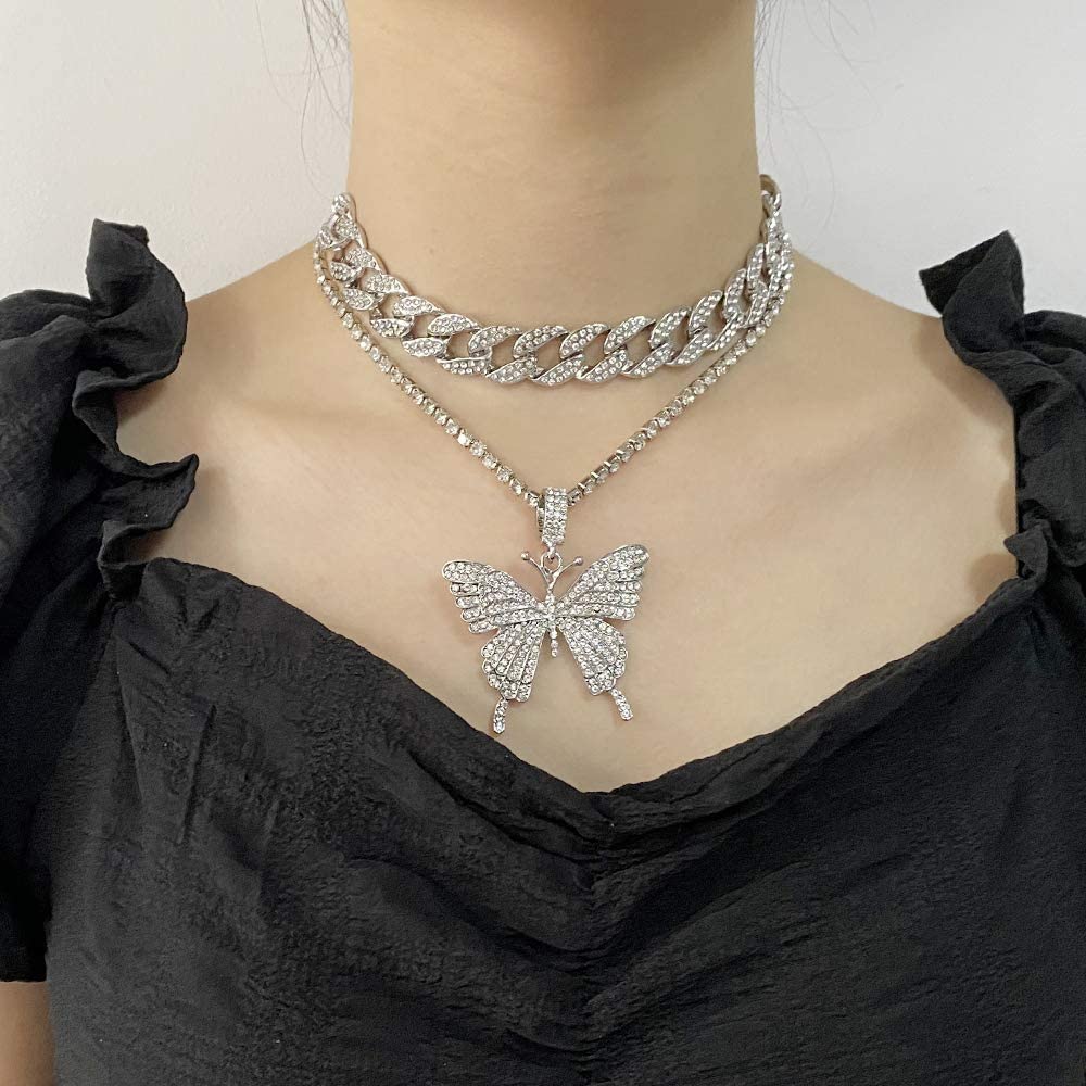 Women's Glistening Butterfly Charm Necklace Set - TWSignificant™
