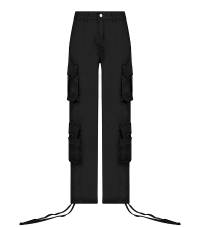 Woman's Cargo Solid Baggy Pants With loose straps - TWSignificant™