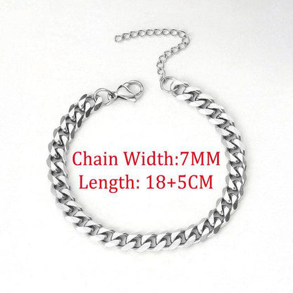 Stainless Sterling Silver Cuban link Bracelet - TWSignificant™