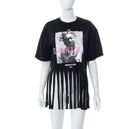 ODB Graphic Print Tassel Tee - TWSignificant™