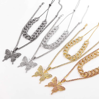 Women's Glistening Butterfly Charm Necklace Set - TWSignificant™