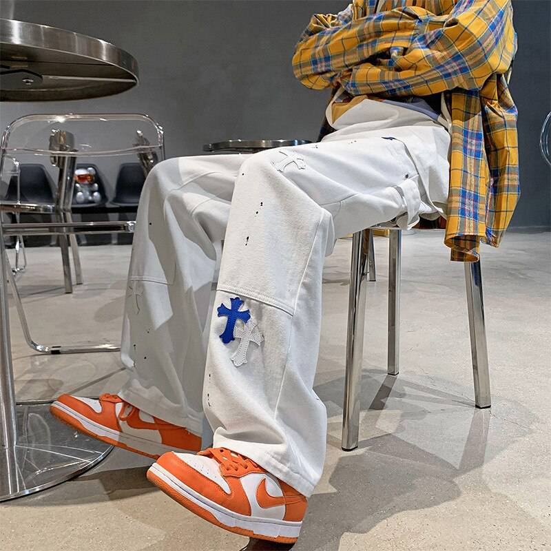 Retro Punk Pocket Loose cross Jeans - TWSignificant™