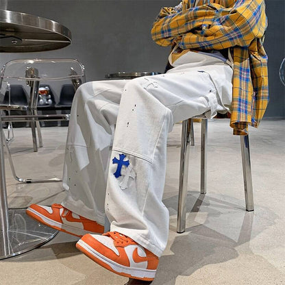 Retro Punk Pocket Loose cross Jeans - TWSignificant™