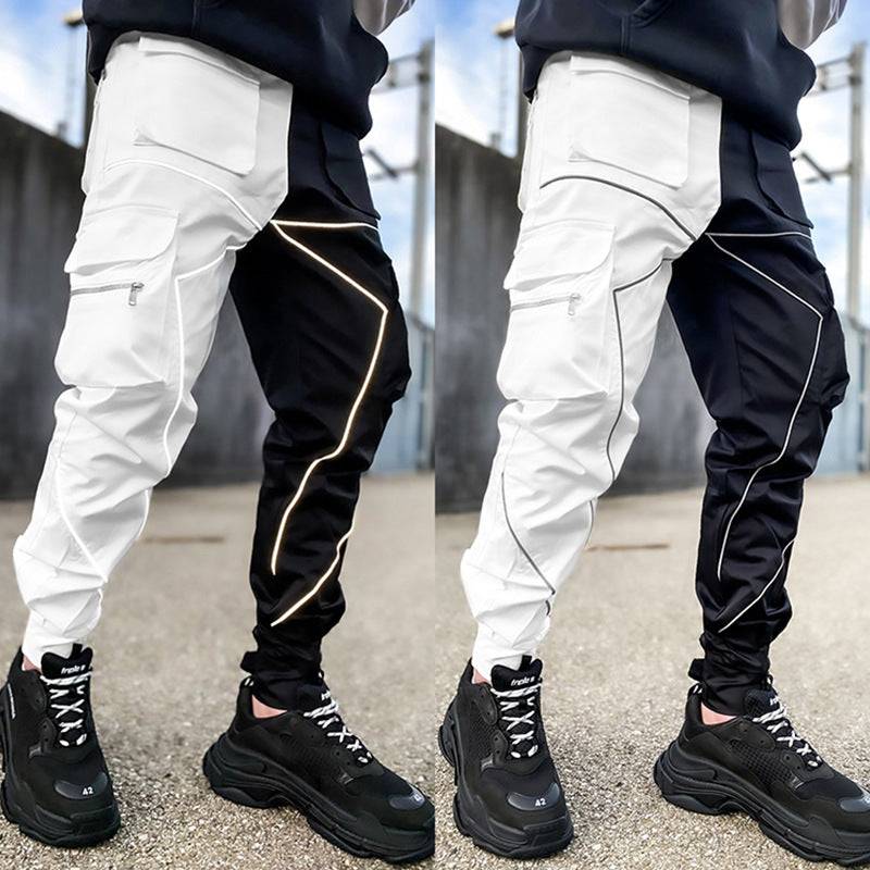 Mens Reflective Wholesale Cyber Y2K Cargo Pants - TWSignificant™