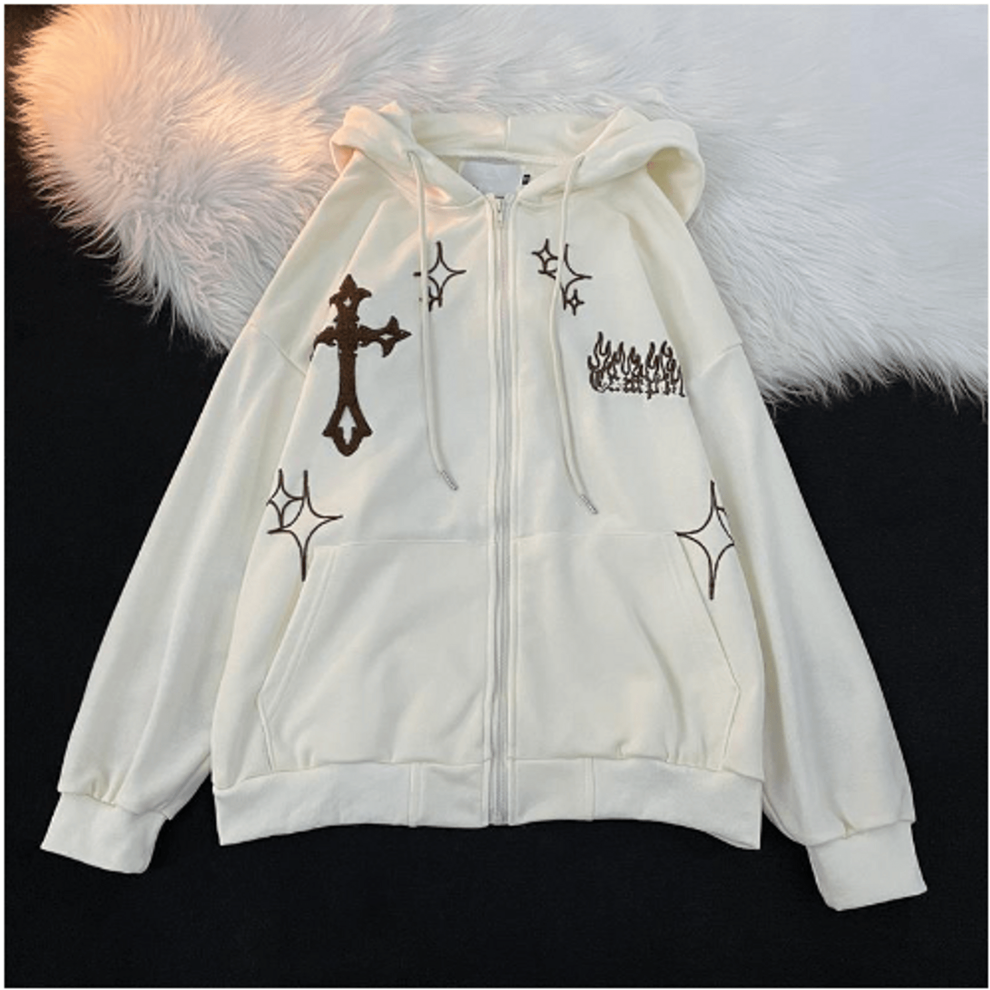 Multiple Design Y2K Vintage Embroidery Unisex Zip-up Hoodies - TWSignificant™