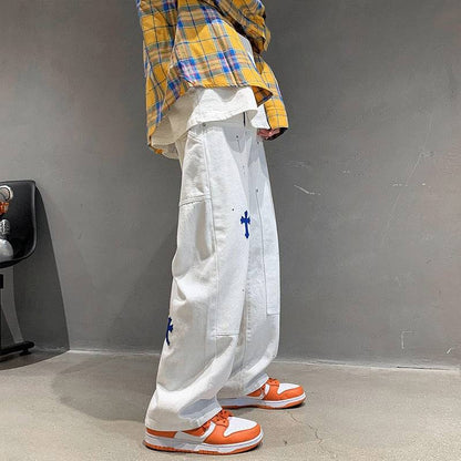 Retro Punk Pocket Loose cross Jeans - TWSignificant™