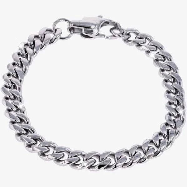 Stainless Sterling Silver Cuban link Bracelet - TWSignificant™