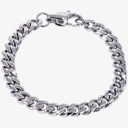 Stainless Sterling Silver Cuban link Bracelet - TWSignificant™